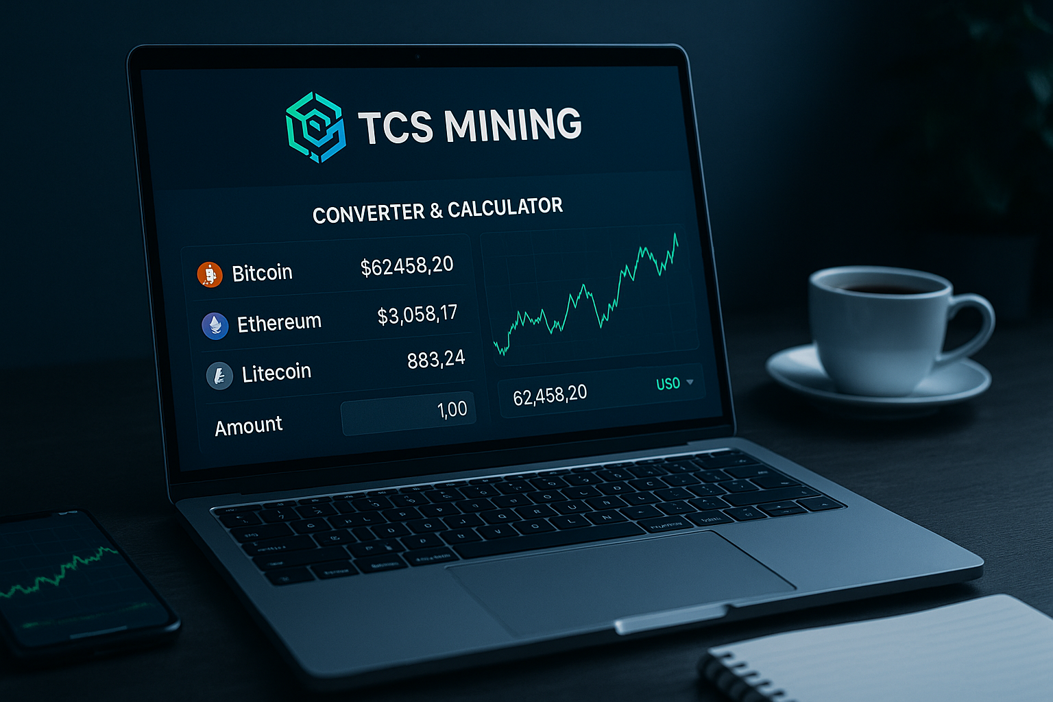 Запущен собственный конвертер и калькулятор криптовалюты TCS Mining Запущен собственный конвертер и калькулятор криптовалюты TCS Mining